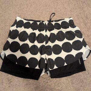 Adidas X Marimekko 2In1 Marathon Sport Shorts Kurze Trainingshose Tight Laufhose